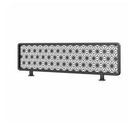 Cloisons de comptoir ajourées pour espaces de Restauration 150 x 38 cm - Cloisons de comptoir élégantes Noires pour Bars et Restaurants - Améliorent l'intimité et l'aménagement de l'espace