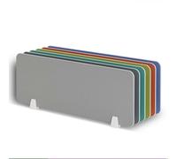Cloisons de protection de l'intimité pour bureau, séparations de bureau à clipser avec 2 pinces, boucliers d'intimité pour salle de classe, durables et faciles à installer, 50 x 30 cm