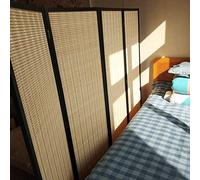 Cloisons de séparation japonaises de 1,8 m de haut - Paravent pliable à 8 panneaux autonomes avec support en bois et base pour chambre à coucher, bureau et décoration d'intérieur
