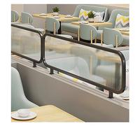 Cloisons de séparation pour espaces Repas, cloisons décoratives en Verre rayé en Fer forgé pour Restaurant, séparation de Table Basse Semi-privée de 30 cm (Couleur : Noir-B, Dimensions : 30