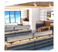 Cloisons décoratives en ferronnerie - Grille surélevée rayée demi-paroi de 30 cm pour restaurants, salles à manger et solutions de clôture basse semi-intimité