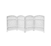 Cloisons Décoratives for Petites Pièces, Cloisons De Séparation en Bambou Tressé, for Arrière-Plans De Diffusion en Direct(Color-2,80x30cm-4 Panels)