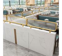 Cloisons décoratives pour salles à manger, séparateur de bureau en verre mat, clôture basse pour bureau à domicile, séparateurs à rayures fonctionnels pour espaces intérieurs