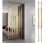 Cloisons et paravents du sol au plafond, Lattes multicolores de séparation pièce, poteaux mur colonne porche 70-300 cm(Gold,250cm(8.2ft))