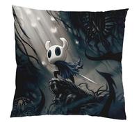 Clokelai Hollow Knight Housse de coussin pour chevalier 45 x 45 cm Dessin animé Motif mignon Housse de coussin décorative Super douce pour la maison Doux et confortable