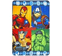 Clondo Couverture Plaid pour enfant, pour Avengers Fan, polaire douce, idée cadeau enfant, gadget, super moelleuse