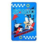 Clondo Couverture Plaid pour enfant pour Sonic fan, polaire douce, idée cadeau, gadget, super moelleuse, bleu