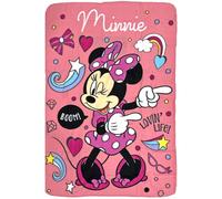 Clondo Couverture Plaid pour Enfants, pour Les Fans de Minnie, Doublure en Polaire Douce pour Fille, Idée Cadeau, Gadget, Super Doux