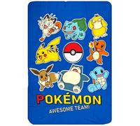 Clondo Couverture Plaid pour Enfants, pour Pokemon Fan, Doublure en Polaire Douce pour Garçon et Fille, Idée Cadeau, Gadget, Super Doux