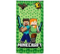 Clondo Serviette de plage pour enfants Minecraft Fan - Microfibre douce en polyester - Serviette de plage de piscine, couleurs vives, idée cadeau été, gadget officiel