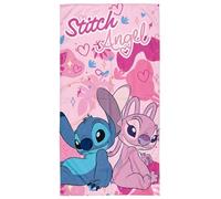 Clondo Serviette de plage pour fille pour fan de Stitch - Microfibre douce en polyester - Serviette de mer piscine couleurs vives, idée cadeau été, gadget officiel