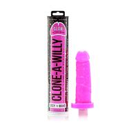 Clone-a-Willy Kit vibromasseur personnalisable phosphorescent Rose vif