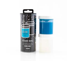 Clone-A-Willy - Refill Glow in the Dark Blue Silicone