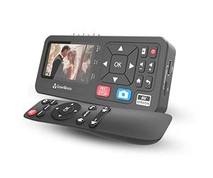 ClonerAlliance ViewLite AV Convertisseur vidéo et audio MP4/MP3 portable analogique vers numérique avec télécommande Capture CVBS/S-Video/RCA/Composite. VHS/Set-top TV Box/Retro Gaming/Enregistreur