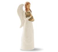 Cloonke Figurines d'ange Gardien, Ange de l'amitié sculptée Peinte à la Main Statuette pour Chien décédé Cadeau commémoratif pour Perte d'animal Domestique