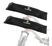 CLOPAE Housse de Protection de Guidon pour Vélo Électrique - Avec Fermetures Éclair et 4 Attaches Velcro - Pour Porte-Vélo et Transport