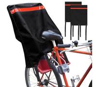 CLOPAE Lot de 2 housses de pluie pour siège enfant de vélo, Oxford 600D, housse imperméable avec bandes réfléchissantes pour sièges enfants (convient pour Römer, Hamax, Thule, etc.)