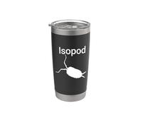 Cloporte isopode Cloportes Armadillidium Porcellio Blanc Gobelet isotherme en acier inoxydable double paroi