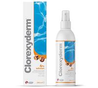 Clorexyderm - Solution 4% - Désinfectante et Hydratante pour Chiens et Chats - 200 ML