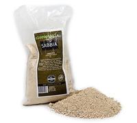 Clorophilla. Sable fin 0-4 100% Naturel Convient pour terrariums, aquariums, tortues et reptiles, Ne saupoudre pas, draine parfaitement - 1 litre