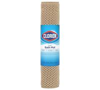 Clorox by Duck Tapis de Bain rembourré en Mousse, antidérapant avec ventouses pour Plus de Confort et de sécurité, 43,2 x 91,4 cm, Taupe