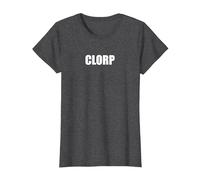 Clorp - Typographie de Mots drôles T-Shirt, Femme, Chiné Foncé, XS