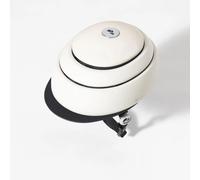 CLOSCA. Casque de vélo Pliable. Casque de vélo Adulte avec visière. Casque homologué pour vélo et Trottinette électrique. pour Femmes et Hommes. (Blanc/Noir, L)