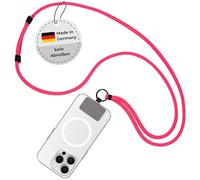 Closd Cordon pour téléphone portable, indéchirable, absolument sûr, avec porte-clés, universel pour toutes les coques de téléphone portable, fabriqué en Allemagne, Rose, taille unique