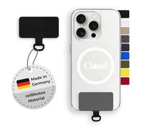 Closd Support universel pour chaîne de téléphone portable et cordon de téléphone portable - Support pour toutes les coques de téléphone portable avec fond fermé - 100 % fabriqué en Allemagne -