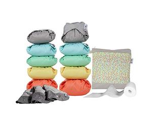 Close 347100 - Close Pop-In Pack de 10 V2, Couches Bambou, New Pastel, 500 g