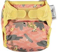 Close Pop-in Premium Couche en bambou avec fermeture Aplix - Taille unique réglable de la naissance au pot Motif imprimé élégant - Guépard