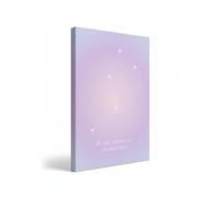 Close Up Athene Fritsch Impression d'art Wishes Aligning Constellation Poster Pastel Lavande spirituel encadré ou sans cadre au choix 30 cm x 40 cm Toile