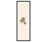 Close Up Cadre pour poster, 60 x 180 cm, noir, décor bois, en MDF, pour posters de porte et grands tableaux muraux, avec verre en plastique et paroi arrière en MDF, pour format portrait et paysage