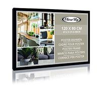 Close Up Cadre pour Poster géant 80 x 120 cm Noir Cadre en MDF Premium Vitre en PVC Cadre Photo géant
