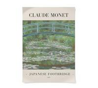 Close Up Claude Monet Impressionnisme Japanese Footbridge Impressionnisme sur Toile ou Papier Différentes Tailles 50cmx70cm Sans Cadre
