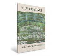 Close Up Claude Monet Impressionnisme Japanese Footbridge Impressionnisme sur Toile ou Papier Différentes Tailles 60 cm x 80 cm Toile
