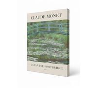 Close Up Claude Monet Impressionnisme Japanese Footbridge Impressionnisme sur Toile ou Papier Différentes Tailles 80cm x 120cm Toile