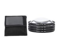 Close Up Filter Kit 4 in 1 Macro Lens Set, +1 +2 +4 +10 Optical Glass Filters with Storage Pouch, Professional Camera Filter for Digital Photography, Close Up Effect Similar to (82mm)