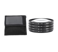 Close Up Filter Kit 4 in 1 Macro Lens Set, +1 +2 +4 +10 Optical Glass Filters with Storage Pouch, Professional Camera Filter for Digital Photography, Close Up Effect Similar to (62mm)