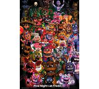 Close Up Five Nights at Freddy's Poster Ultimate Group (61cm x 91,5cm) + 2 tringles Transparentes avec Suspension