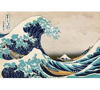 Close Up Great Wave of Kanagawa Poster Katsushika Hokusai La grande vague de Kanagwa (91,5 x 61 cm)