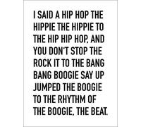 Close Up Impression d'art I Said A Hip Hop - The Sugarhill Gang (30cm x 40cm)