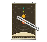 Close Up Lot de 2 Barres de Fixation pour Poster/Posters - Aluminium argenté - 70 cm
