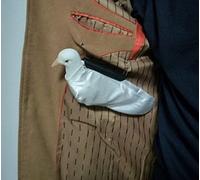 Close Up Magic Tricks Ensemble de support pour sac de colombe et sac de colombe - Blanc - Tour de magie