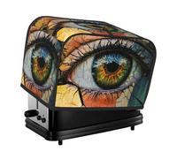 Close-Up Of The Eyes Toaster Cover 2 Slice Kitchen Small Appliance Covers With Pockets Dust and Fingerprint Protectio