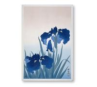 Close Up Ohara Koson Poster | Irises - Iris Flower - Iris | Créé vers 1925-36 | Affiche vintage japonaise | Ukiyoe | 61 x 91,5 cm