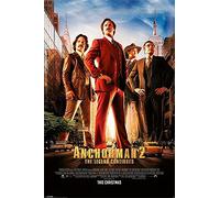 Close Up Poster Anchorman 2 Affiche du Film Titre français : Légendes Vivantes (61cm x 91,5cm) + 2 tringles Noires avec Suspension