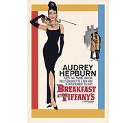 Close Up Poster Breakfast at Tiffany's Audrey Hepburn (61cm x 91,4cm) + 2 tringles Transparentes avec Suspension