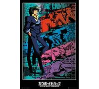 Close Up Poster Cowboy Bebop - Spike (61cm x 91,5cm) + 2 tringles Noires avec Suspension