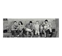 Close Up Poster de porte Friends Lunch On A Skyscraper (158 cm x 53 cm) + Powerstrips Original tesa